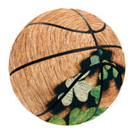 Irish Four Leaf Clovers Wood Print Basketball