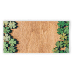 Irish Four Leaf Clovers Wood Print Beach Towel