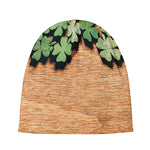 Irish Four Leaf Clovers Wood Print Beanie