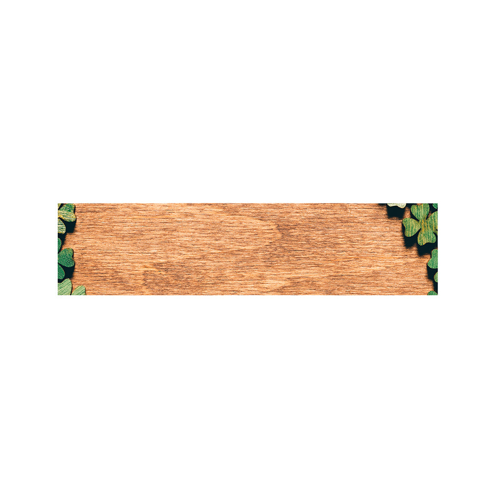 Irish Four Leaf Clovers Wood Print Bed Runner