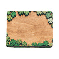 Irish Four Leaf Clovers Wood Print Bifold Wallet
