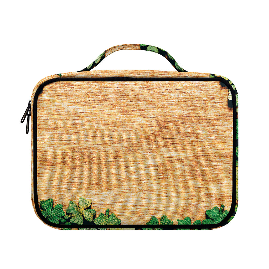 Irish Four Leaf Clovers Wood Print Briefcase Bible Bag