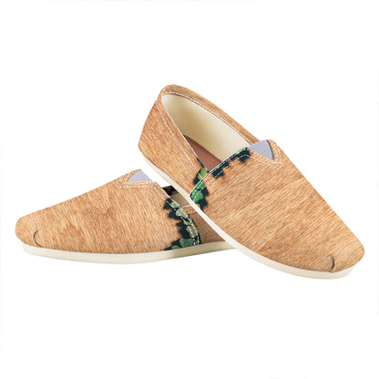Irish Four Leaf Clovers Wood Print Casual Shoes
