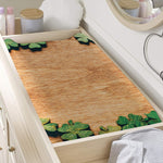 Irish Four Leaf Clovers Wood Print Changing Pad Cover