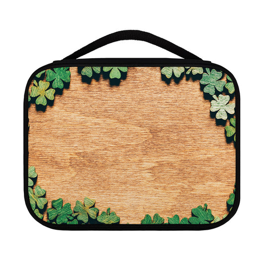 Irish Four Leaf Clovers Wood Print Classic Bible Case