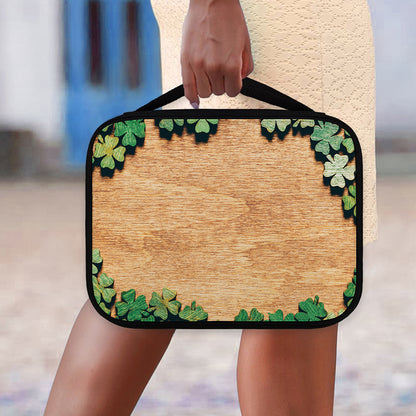 Irish Four Leaf Clovers Wood Print Classic Bible Case