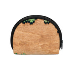 Irish Four Leaf Clovers Wood Print Coin Purse