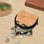 Irish Four Leaf Clovers Wood Print Coin Purse