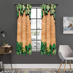 Irish Four Leaf Clovers Wood Print Curtain
