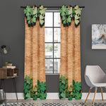 Irish Four Leaf Clovers Wood Print Curtain