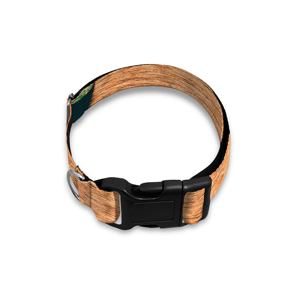 Irish Four Leaf Clovers Wood Print Dog Collar