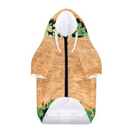 Irish Four Leaf Clovers Wood Print Dog Zip Up Hoodie