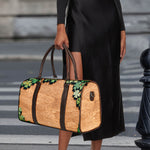 Irish Four Leaf Clovers Wood Print Duffle Bag