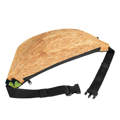 Irish Four Leaf Clovers Wood Print Fanny Pack