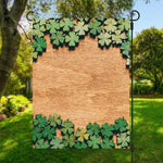 Irish Four Leaf Clovers Wood Print Garden Flag