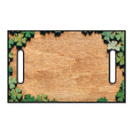 Irish Four Leaf Clovers Wood Print Golf Cart Seat Cover