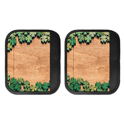 Irish Four Leaf Clovers Wood Print Handle Covers
