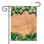Irish Four Leaf Clovers Wood Print House Flag