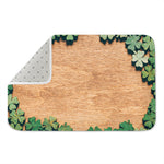 Irish Four Leaf Clovers Wood Print Indoor Door Mat