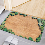 Irish Four Leaf Clovers Wood Print Indoor Door Mat