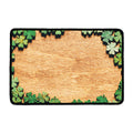 Irish Four Leaf Clovers Wood Print Kitchen Mat