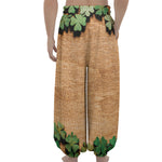 Irish Four Leaf Clovers Wood Print Lantern Pants