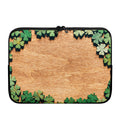 Irish Four Leaf Clovers Wood Print Laptop Sleeve