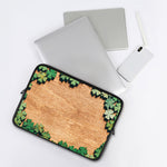 Irish Four Leaf Clovers Wood Print Laptop Sleeve