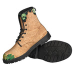 Irish Four Leaf Clovers Wood Print Backpack