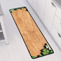Irish Four Leaf Clovers Wood Print Long Kitchen Mat