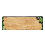 Irish Four Leaf Clovers Wood Print Long Kitchen Mat