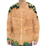 Irish Four Leaf Clovers Wood Print Long Sleeve Baseball Jersey