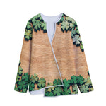Irish Four Leaf Clovers Wood Print Long Sleeve Short Coat