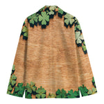 Irish Four Leaf Clovers Wood Print Men's Blazer