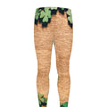 Irish Four Leaf Clovers Wood Print Men's Leggings