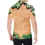 Irish Four Leaf Clovers Wood Print Men's Shirt