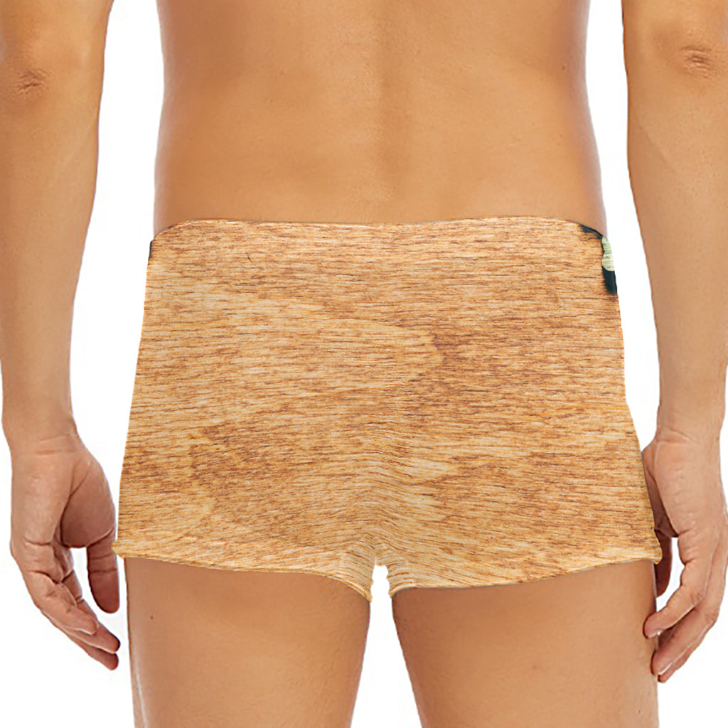 Irish Four Leaf Clovers Wood Print Men's Short Boxer Briefs