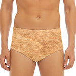 Irish Four Leaf Clovers Wood Print Men's Triangle Swim Briefs
