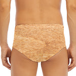 Irish Four Leaf Clovers Wood Print Men's Triangle Swim Briefs