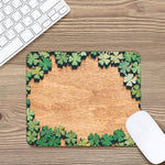 Irish Four Leaf Clovers Wood Print Mouse Pad