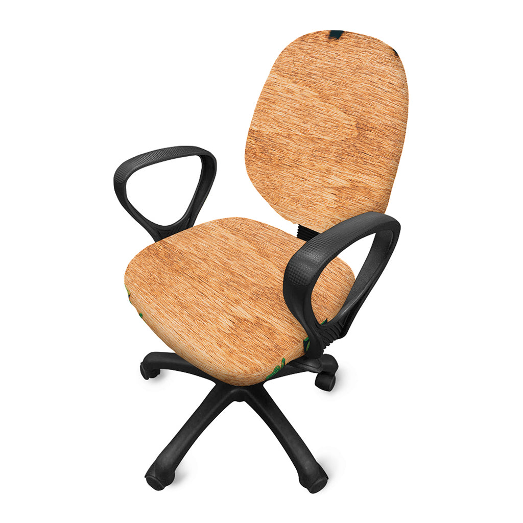 Irish Four Leaf Clovers Wood Print Office Chair Cover