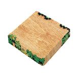 Irish Four Leaf Clovers Wood Print Outdoor Seat Cushion Cover