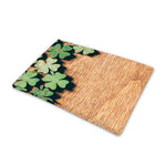 Irish Four Leaf Clovers Wood Print Pet Cooling Mat Cover
