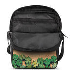 Irish Four Leaf Clovers Wood Print Rectangular Crossbody Bag