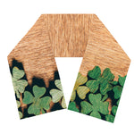 Irish Four Leaf Clovers Wood Print Scarf