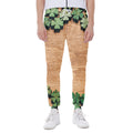 Irish Four Leaf Clovers Wood Print Joggers