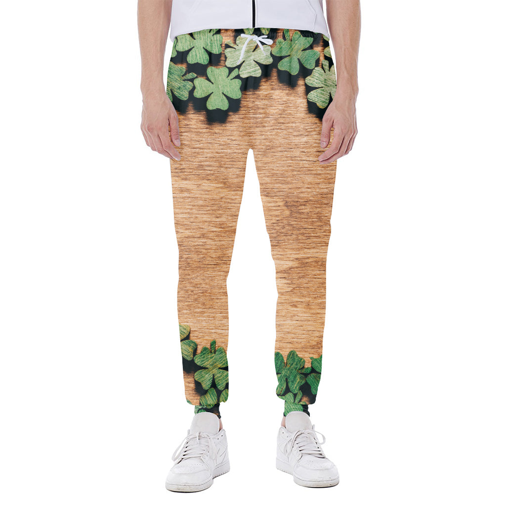 Irish Four Leaf Clovers Wood Print Scuba Joggers