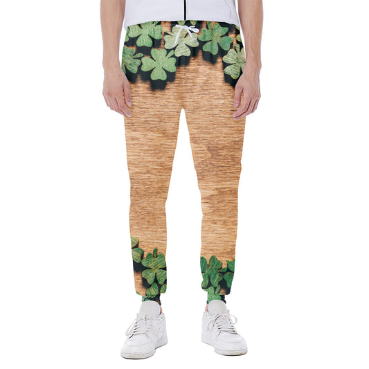Irish Four Leaf Clovers Wood Print Scuba Joggers