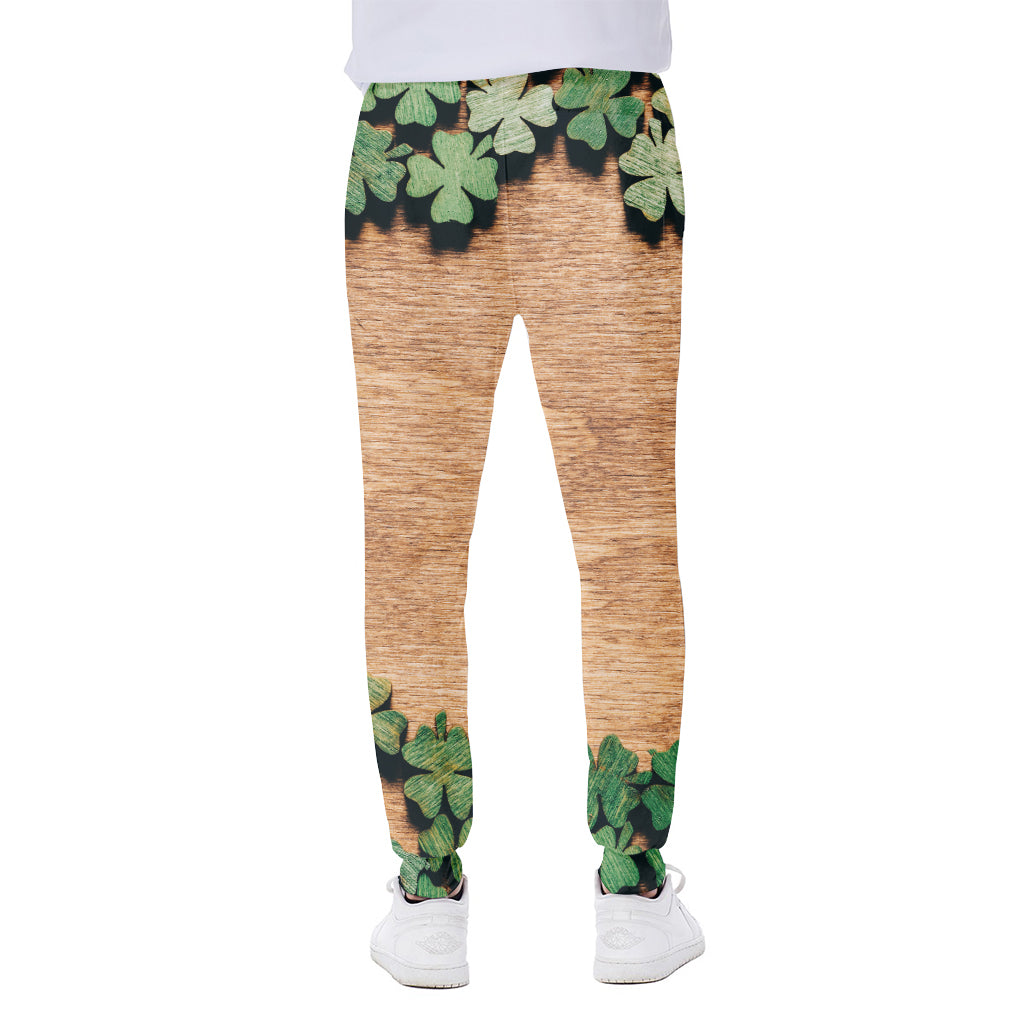 Irish Four Leaf Clovers Wood Print Scuba Joggers