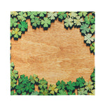 Irish Four Leaf Clovers Wood Print Silk Bandana